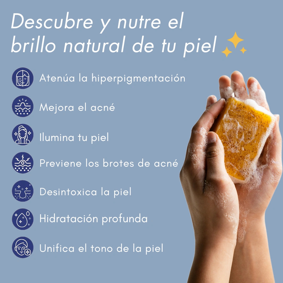 Jabón de curcuma + Ebook Gratuito