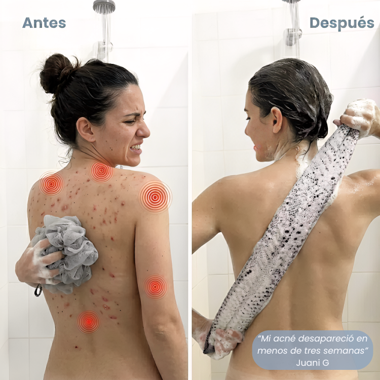 TOALLA EXFOLIANTE ANTIBACTERIANA